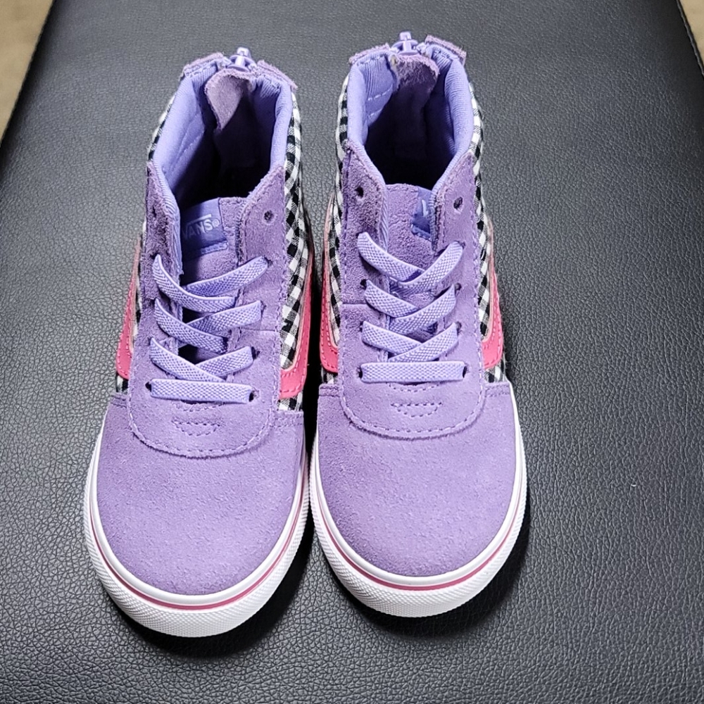 Purple checkered Vans-toddler size 9